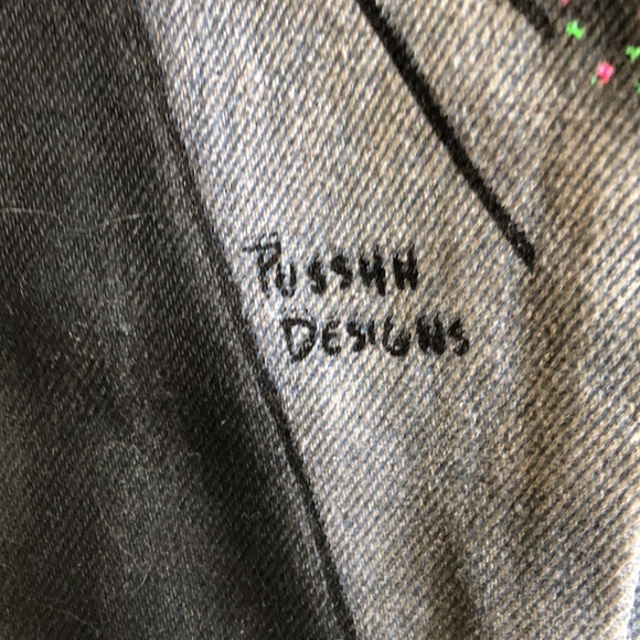 Vtg 80’s Las Vegas painted high rise PUSSHH design - Picture 4 of 12